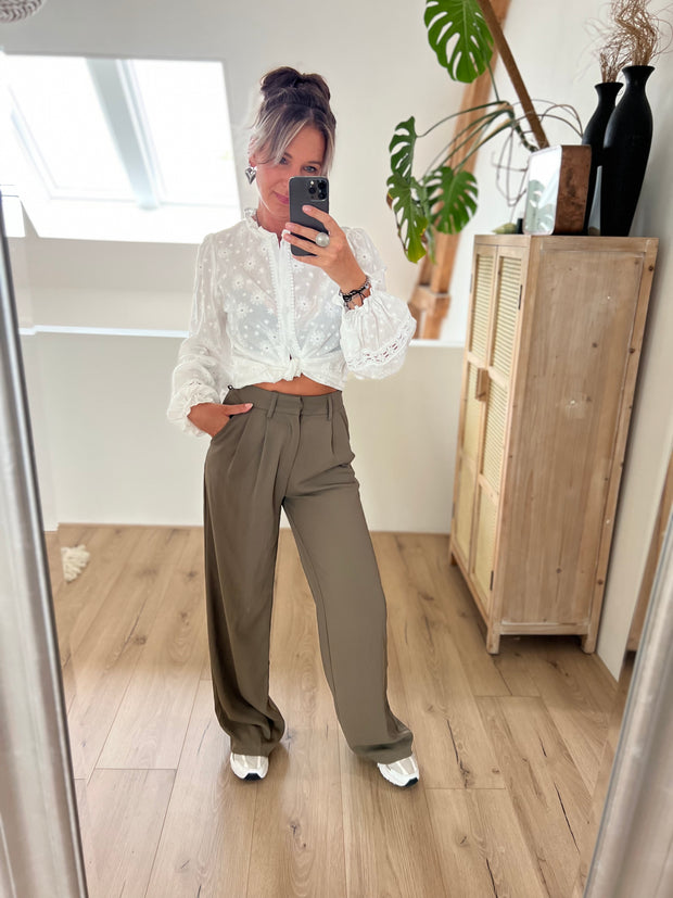 Pantalon Fedi Kaki groen 23717