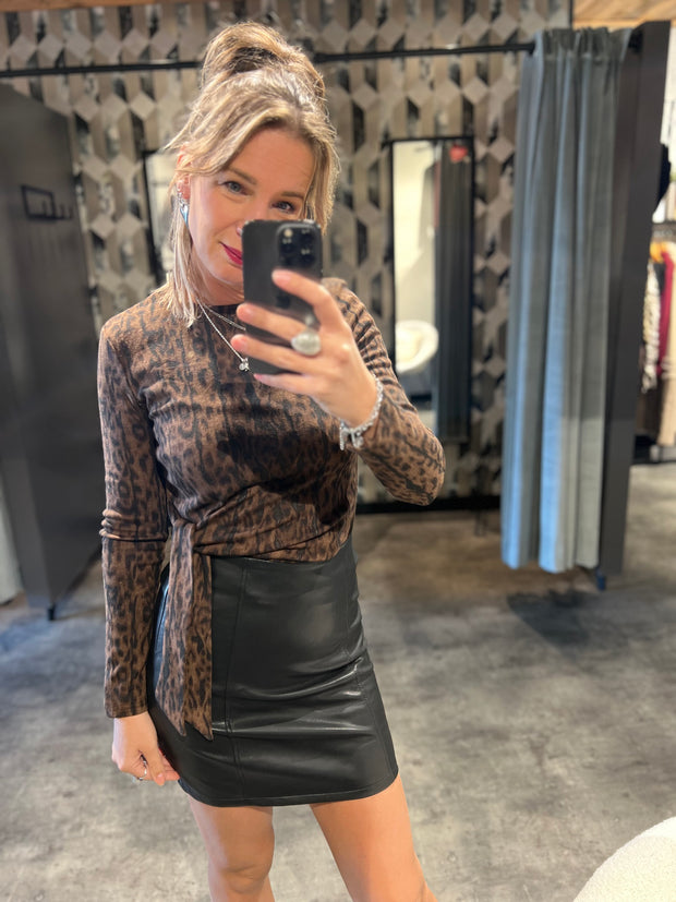 Top Leopard knot 61918