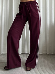 Pantalon striped M794 Bordeaux