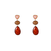 3 Stone Drop - Brown E55013-2