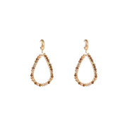 Open Drop - 14K + Brown Mix E55217-7