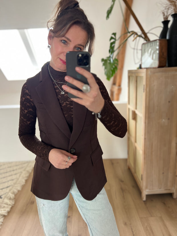 Gilet 27046 Bruin