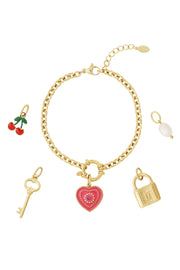 Hart DIY armband Cherry 8399