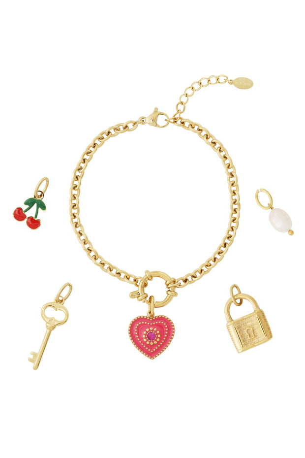 Hart DIY armband Cherry 8399