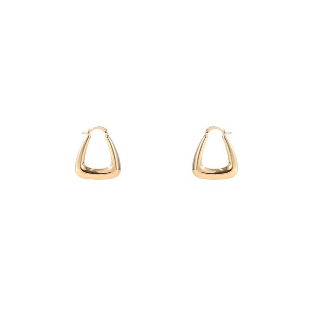 Oorbel Hollow Square Hoop - 14K E4637-2