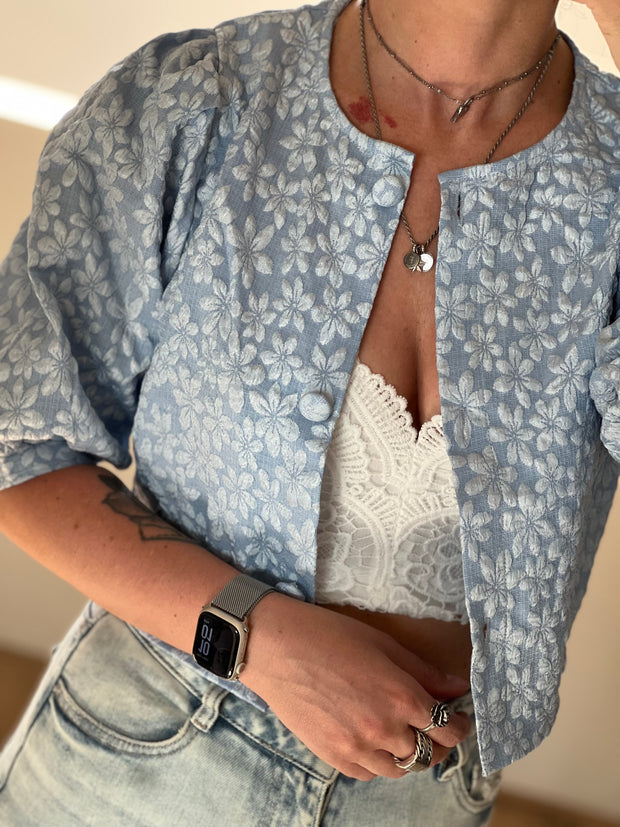 Top/jacket CY4960 blauw