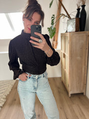 Top strass CY5358 bruin