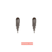 Oorbel Waterfall Strass Earring - 14K + black E4877-3