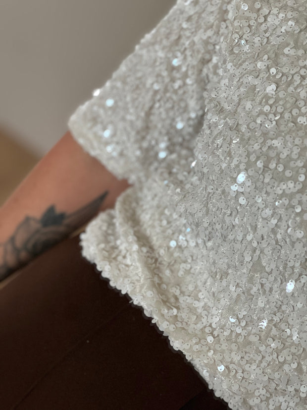 Top sequin wit 9820