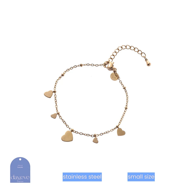 Armband Hearts on the side Bracelet - 14K (13 + 4 cm) TB4499-2