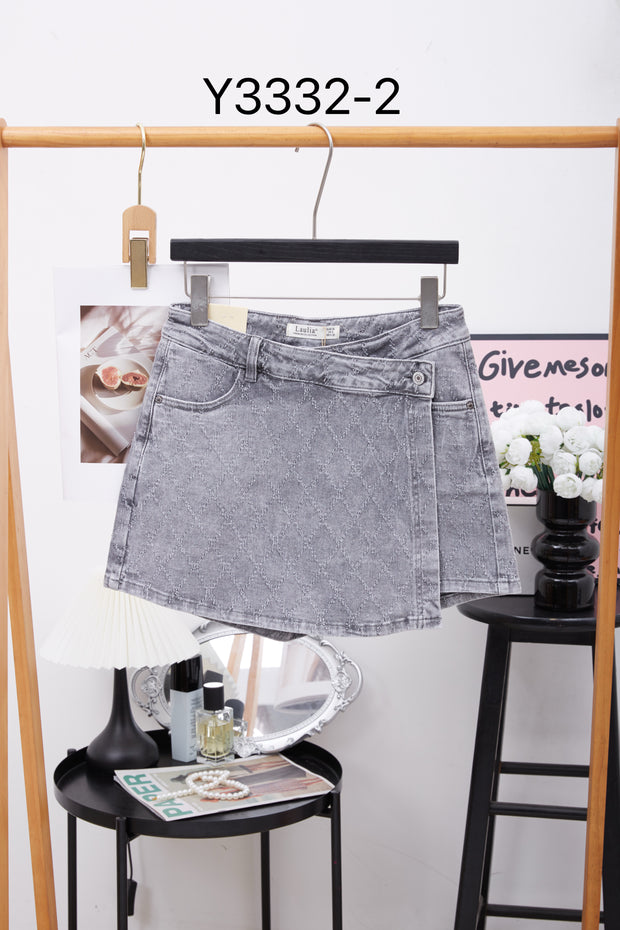 Skort Denim Y3332-2 Grijs