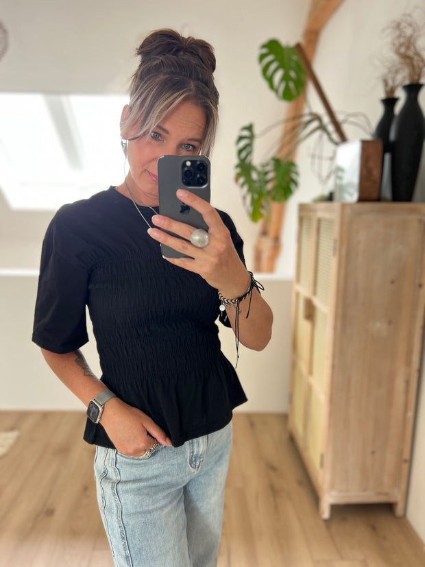 T-shirt 3337 Elastic Zwart