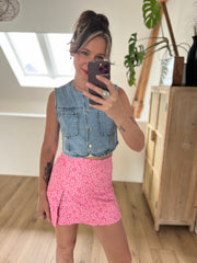 Skort flowers 8767 roze