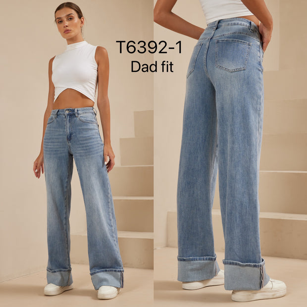 Jeans T6392-1 met omslag