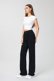 Jeans H876 Wide leg Zwart Super stretch