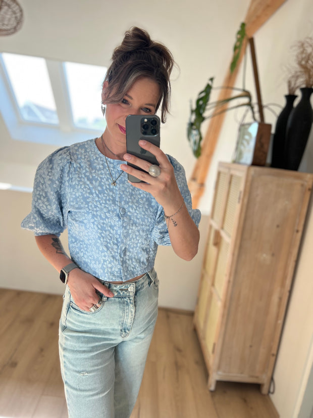 Top/jacket CY4960 blauw