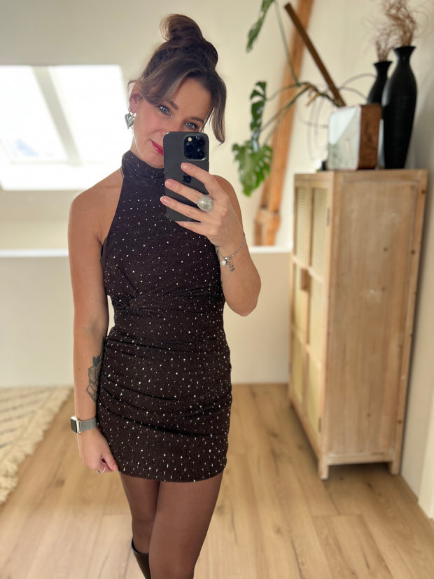 Dress 15855 sparkle Bruin