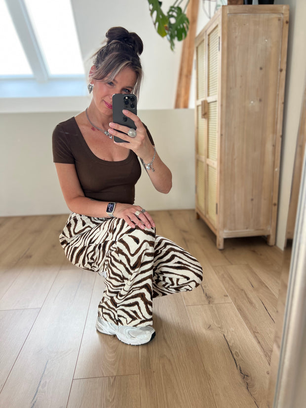 Top Perfect basic ronde hals 15663 Bruin