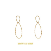 Fine Oval Dangle - 14K E56356-2