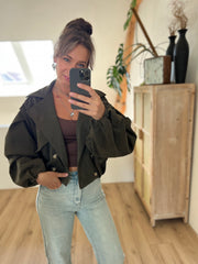 Jacket suedelook trenchcoat 24275-1