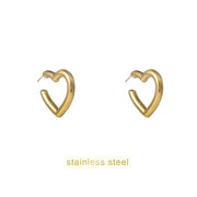 Hollow Hearts Hoop - 14K E56271-2