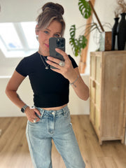 Top Cropped 5156 Zwart