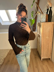 Top lace CH9354 Bruin