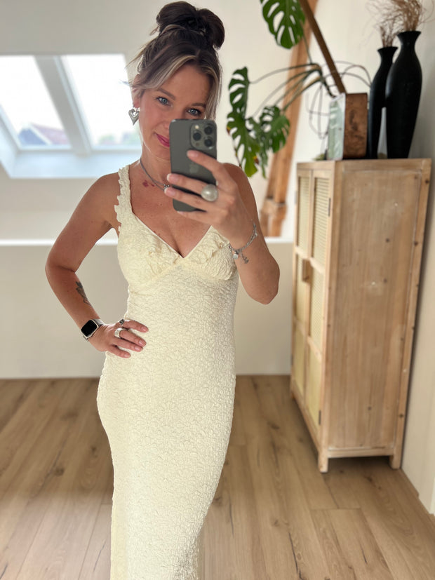 Dress Summer chic 15746 Ecru