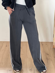 Pantalon striped M794 Grijs