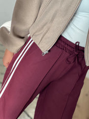 Pantalon striped M794 Bordeaux