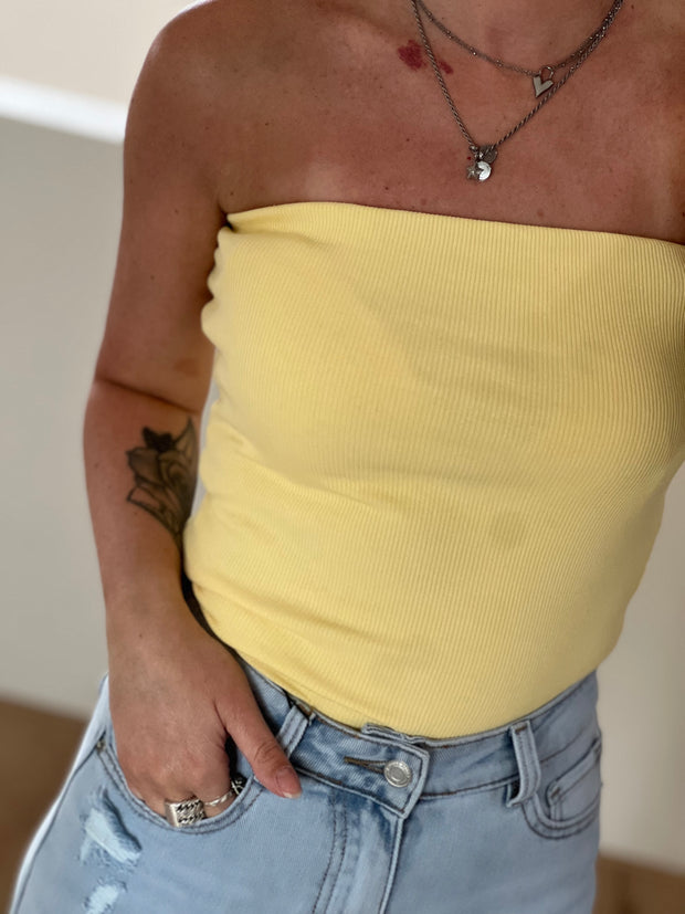 Top Bandeau M549 Geel