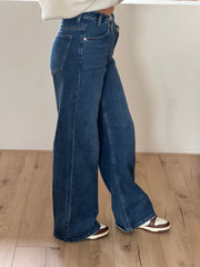 Jeans Double  H850-8 Blauw Wide leg stretch