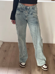 Jeans H849 Double wide leg stretch