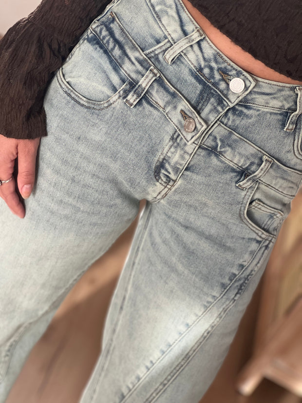 Jeans H849 Double wide leg stretch