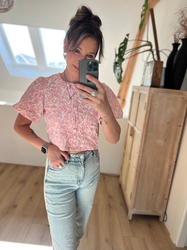 Top/jacket CY4958 roze