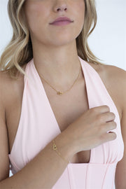 Ketting Double Heart - 14K N1327-2