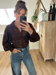 Blouse CY4777 Bruin
