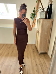 Dress VD1856 Bruin