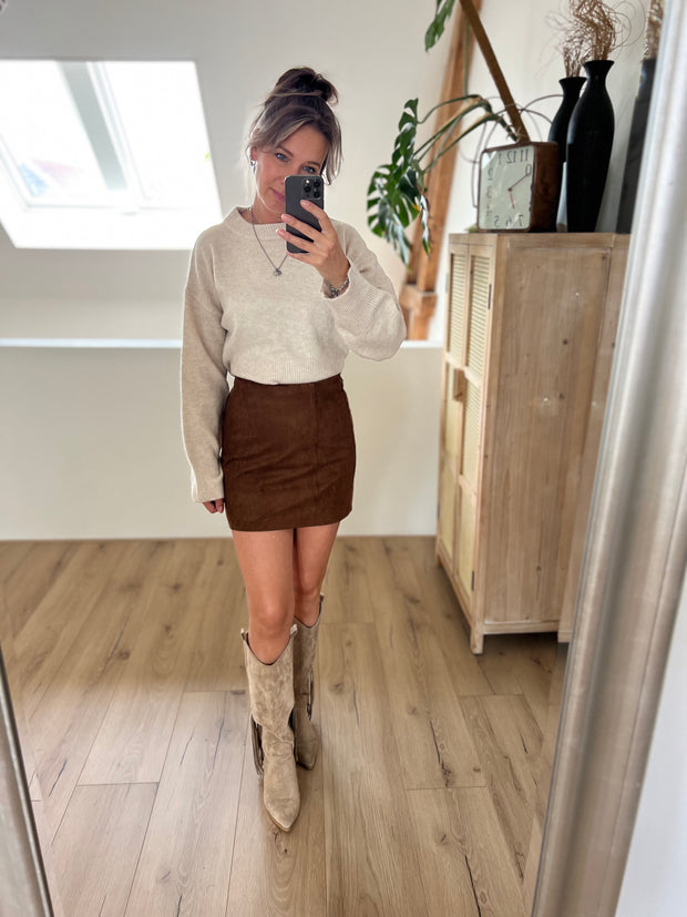 Skirt Suedelook 27060