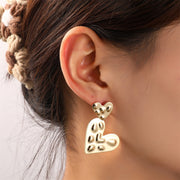 Double Heart Dangle - 14K E55076-2