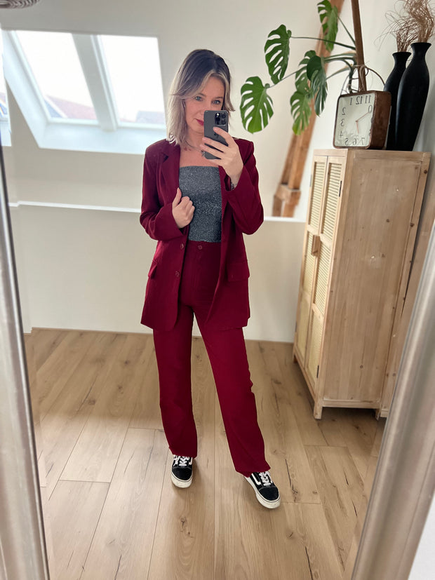 Blazer oversized M273 Bordeaux