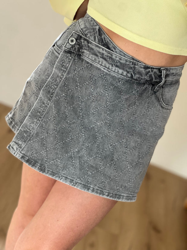 Skort Denim Y3332-2 Grijs