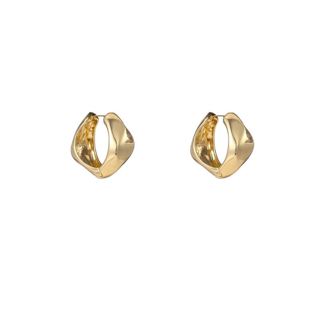 Facetted Hoop - 14K E55059-2