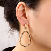 Open Drop - 14K + Brown Mix E55217-7