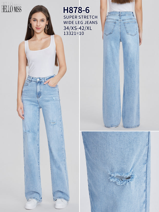 Jeans straight H878-6