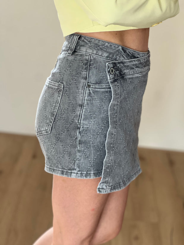 Skort Denim Y3332-2 Grijs