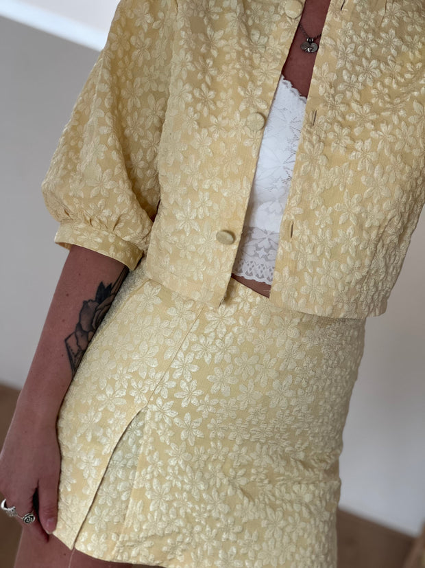 Skort flowers 8767 Geel