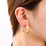 Oorbel Origami Hoop - 14K E4886-2