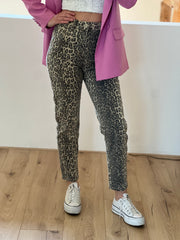 Jeans Mom-fit Leopard T6028-80