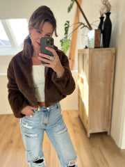 Jas Fake fur LM7177 Bruin
